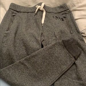 Gray Abercrombie and Fitch sweatpants